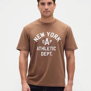 NWT GAP Men's Browm Graphic Tee